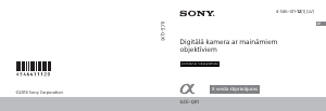 Rokasgrāmata Sony Alpha ILCE-QX1 Digitālā kamera