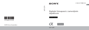 Priročnik Sony Alpha ILCE-QX1 Digitalni fotoaparat