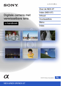 Handleiding Sony Alpha NEX-5R Digitale camera