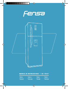 Manual de uso Fensa TX 61+ Frigorífico combinado
