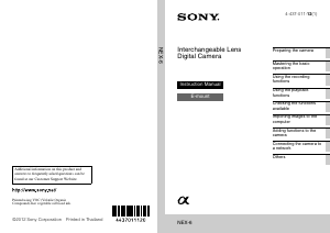 Manual Sony Alpha NEX-6L Digital Camera