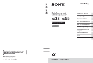Brugsanvisning Sony Alpha SLT-A33Y Digitalkamera