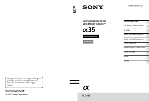 Bruksanvisning Sony Alpha SLT-A35 Digitalkamera