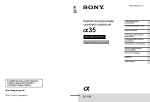 Használati útmutató Sony Alpha SLT-A35K Digitális fényképezőgép