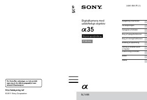 Brugsanvisning Sony Alpha SLT-A35Y Digitalkamera