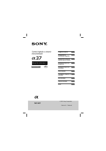 Manual Sony Alpha SLT-A37M Cameră digitală