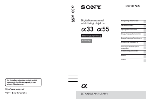 Brugsanvisning Sony Alpha SLT-A55VL Digitalkamera