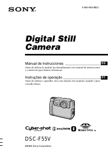 Manual Sony Cyber-shot DSC-F55V Câmara digital