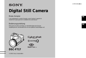 Mode d’emploi Sony Cyber-shot DSC-F717 Appareil photo numérique