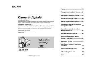Manual Sony Cyber-shot DSC-F828 Cameră digitală