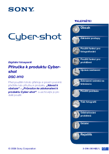 Manuál Sony Cyber-shot DSC-H10 Digitální fotoaparát