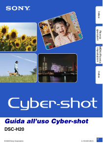 Manuale Sony Cyber-shot DSC-H20 Fotocamera digitale