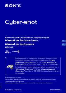 Manual Sony Cyber-shot DSC-H3 Câmara digital