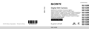 Käyttöohje Sony Cyber-shot DSC-H300 Digitaalikamera