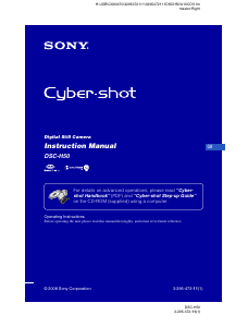 Manual Sony Cyber-shot DSC-H50 Digital Camera