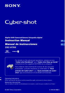 Manual de uso Sony Cyber-shot DSC-H9 Cámara digital