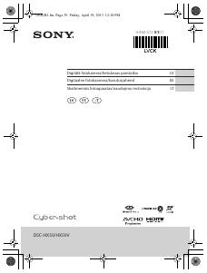 Vadovas Sony Cyber-shot DSC-HX50V Skaitmeninis fotoaparatas