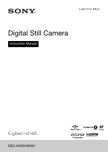 Manual Sony Cyber-shot DSC-HX50V Digital Camera