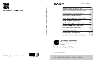 Käyttöohje Sony Cyber-shot DSC-HX90 Digitaalikamera
