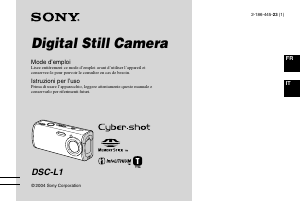 Mode d’emploi Sony Cyber-shot DSC-L1 Appareil photo numérique