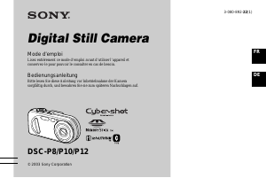 Mode d’emploi Sony Cyber-shot DSC-P12 Appareil photo numérique