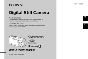 Manuale Sony Cyber-shot DSC-P120 Fotocamera digitale