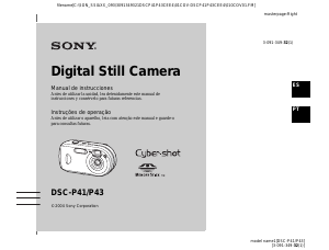 Manual Sony Cyber-shot DSC-P43 Câmara digital