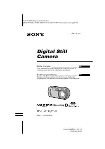 Mode d’emploi Sony Cyber-shot DSC-P50 Appareil photo numérique