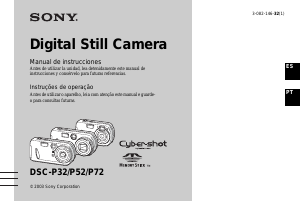 Manual Sony Cyber-shot DSC-P52 Câmara digital