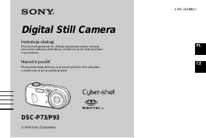 Manuál Sony Cyber-shot DSC-P93 Digitální fotoaparát