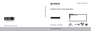 Vadovas Sony Cyber-shot DSC-QX100 Skaitmeninis fotoaparatas