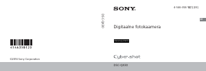 Kasutusjuhend Sony Cyber-shot DSC-QX30 Digitaalne kaamera