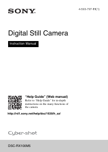 Manual Sony Cyber-shot DSC-RX100M5 Digital Camera