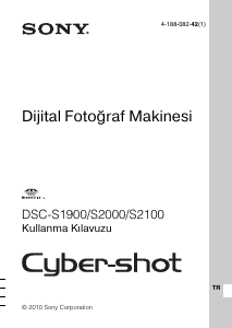 Kullanım kılavuzu Sony Cyber-shot DSC-S1900 Dijital kamera