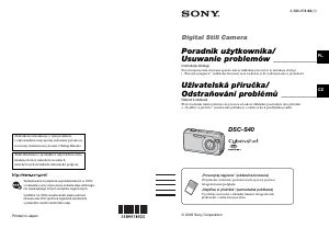 Manuál Sony Cyber-shot DSC-S40 Digitální fotoaparát