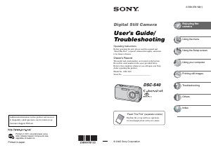 Manual Sony Cyber-shot DSC-S40 Digital Camera