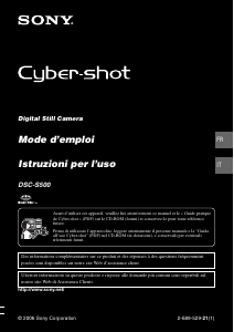 Manuale Sony Cyber-shot DSC-S500 Fotocamera digitale