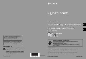 Návod Sony Cyber-shot DSC-S600 Digitálna kamera