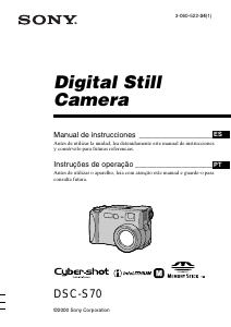 Manual Sony Cyber-shot DSC-S70 Câmara digital