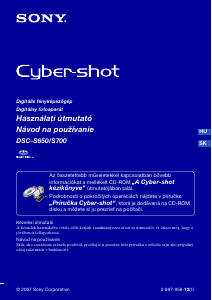 Návod Sony Cyber-shot DSC-S700 Digitálna kamera