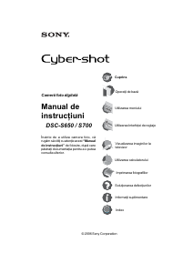 Manual Sony Cyber-shot DSC-S700 Cameră digitală