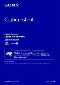 Priručnik Sony Cyber-shot DSC-S750 Digitalni fotoaparat