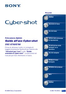 Manuale Sony Cyber-shot DSC-S780 Fotocamera digitale