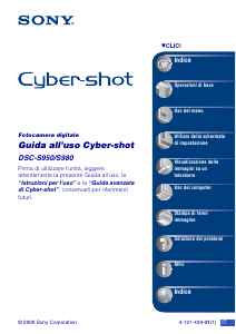 Manuale Sony Cyber-shot DSC-S950 Fotocamera digitale