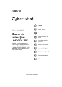 Manual Sony Cyber-shot DSC-S980 Cameră digitală