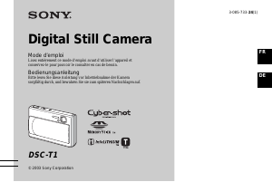 Bedienungsanleitung Sony Cyber-shot DSC-T1 Digitalkamera