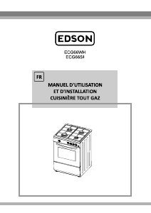 Mode d’emploi Edson ECG66SI Cuisinière