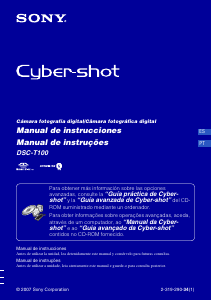 Manual Sony Cyber-shot DSC-T100 Câmara digital