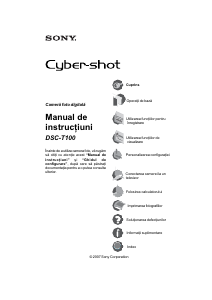 Manual Sony Cyber-shot DSC-T100 Cameră digitală