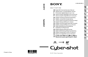 Manual de uso Sony Cyber-shot DSC-T110 Cámara digital